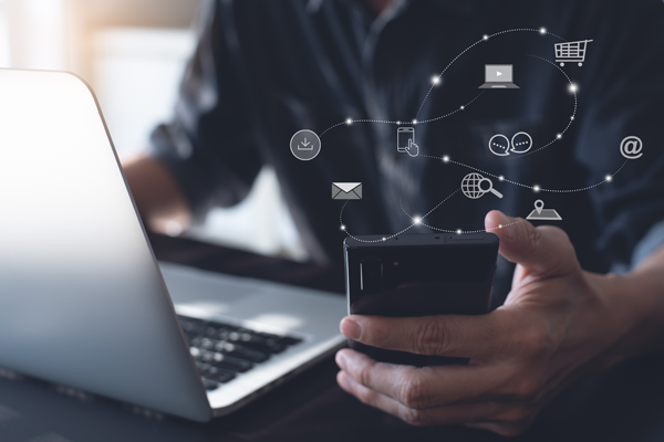 Revenue shift from in-store to online